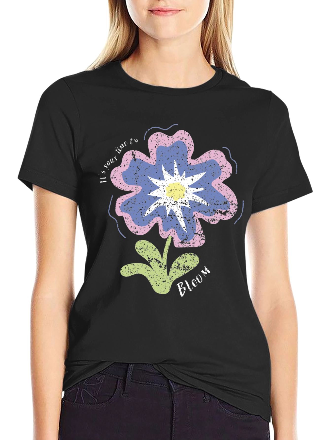 Floral Bloom Graphic T-Shirt - Unisex Casual Tee