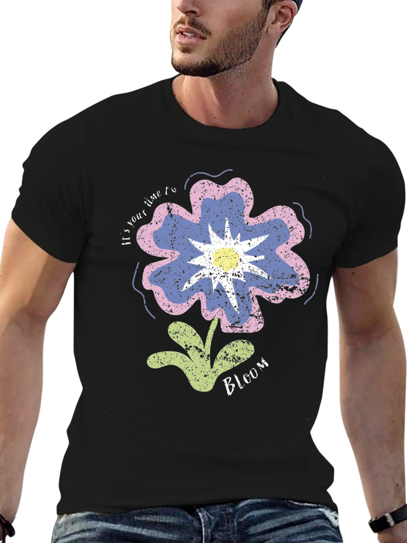 Floral Bloom Graphic T-Shirt - Unisex Casual Tee