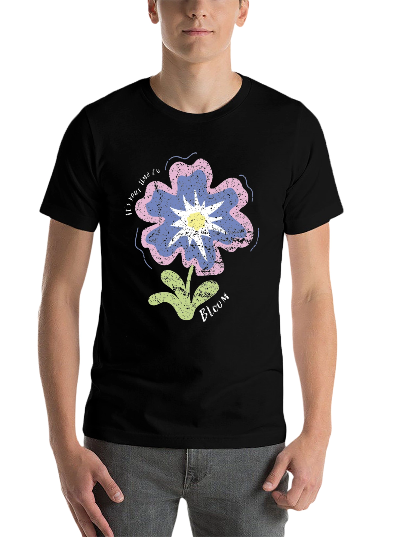 Floral Bloom Graphic T-Shirt - Unisex Casual Tee