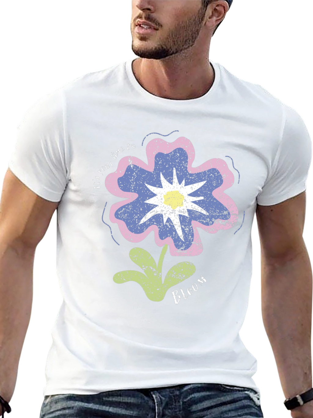 Floral Bloom Graphic T-Shirt - Unisex Casual Tee