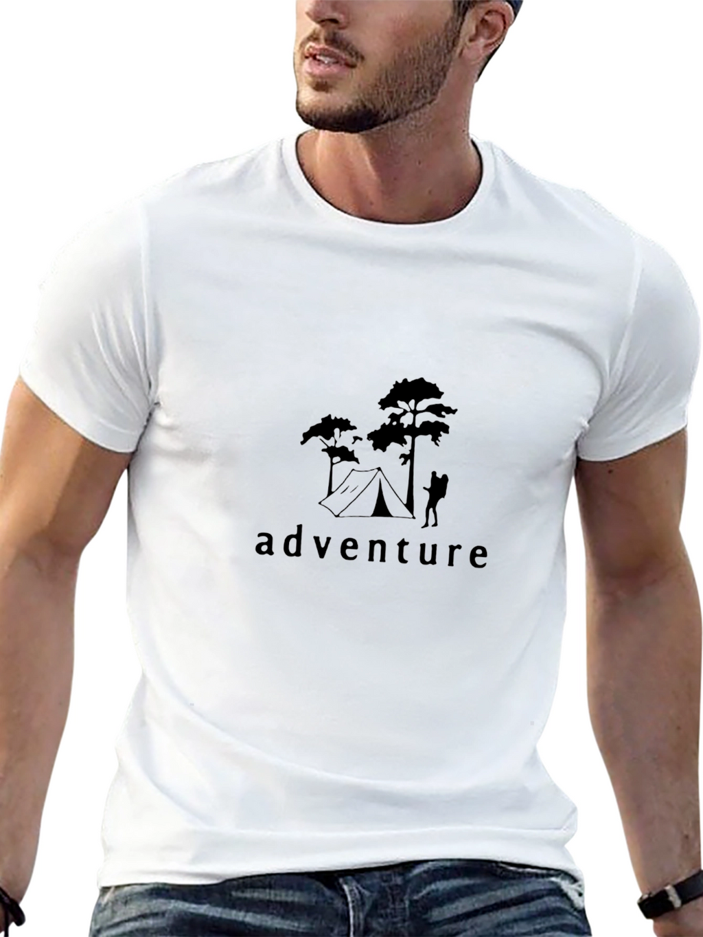Adventure Awaits Black T-Shirt