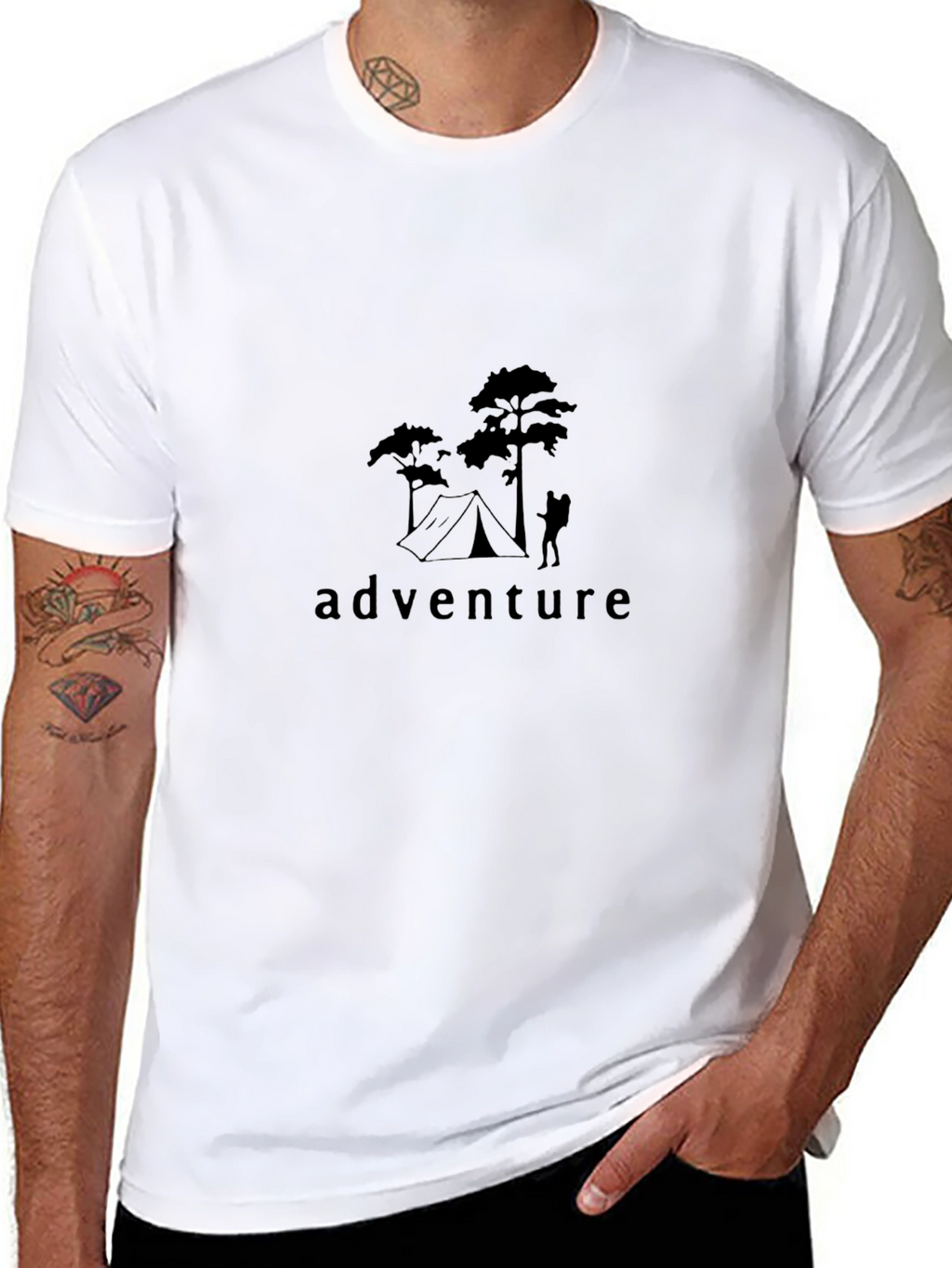 Adventure Awaits Black T-Shirt