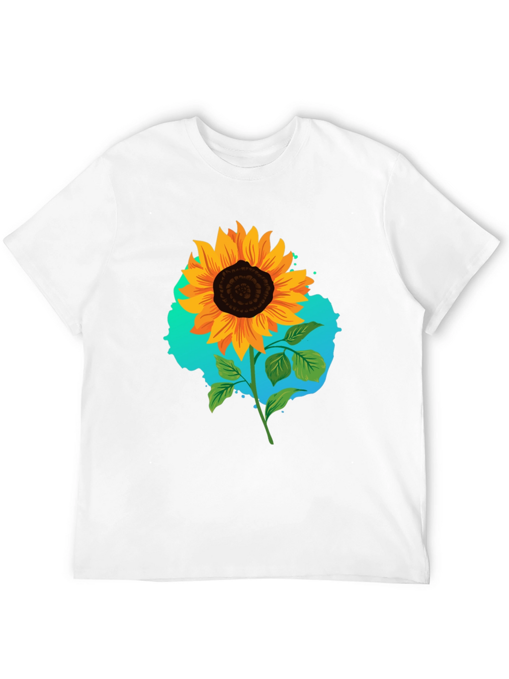 Sunflower Graphic Black T-Shirt