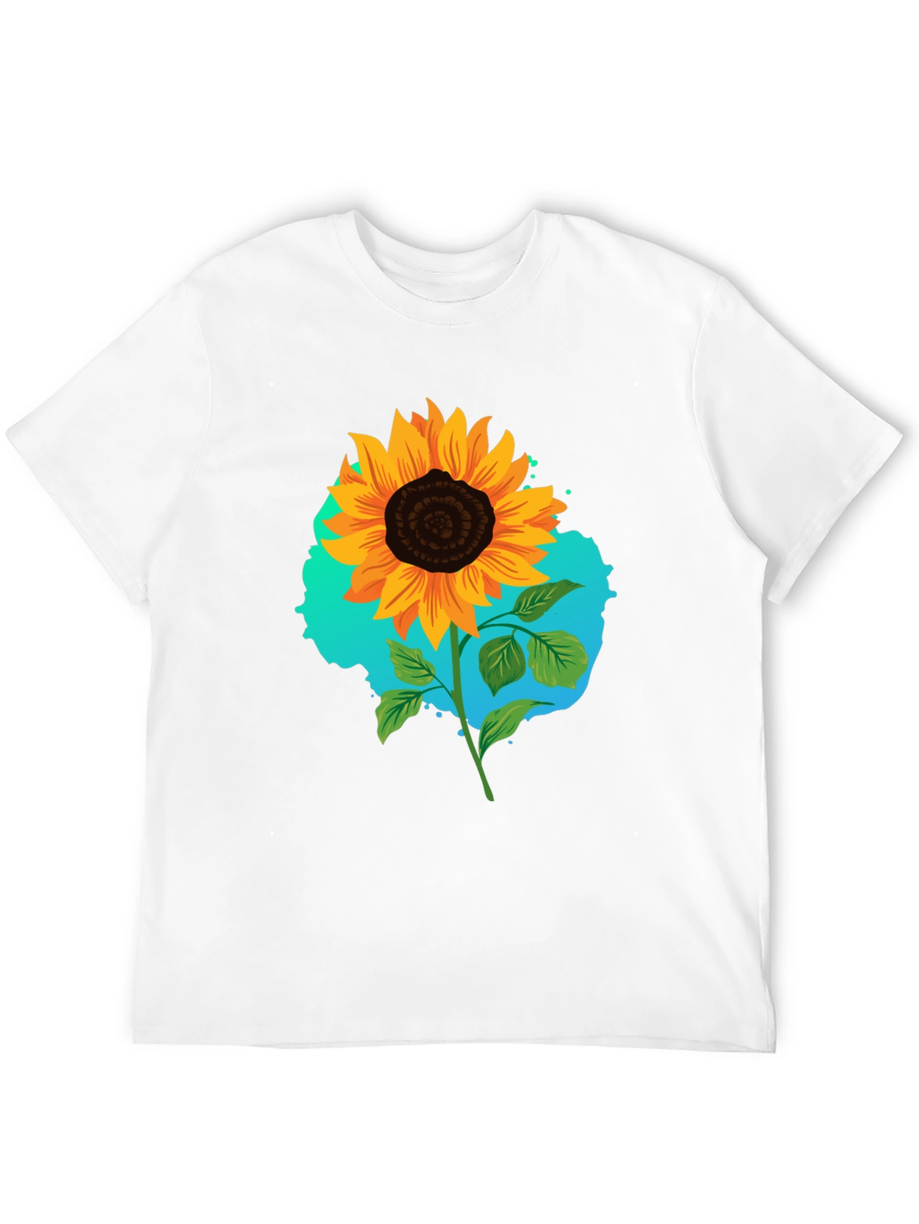 Sunflower Graphic Black T-Shirt