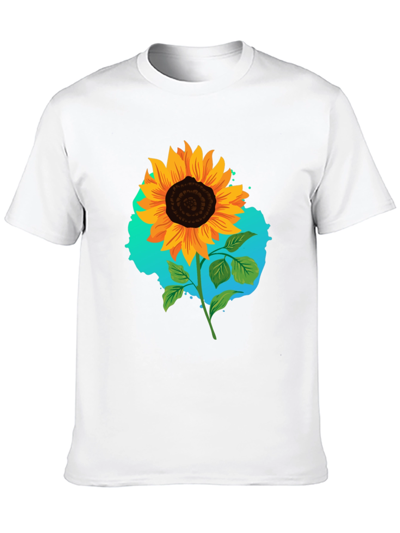 Sunflower Graphic Black T-Shirt