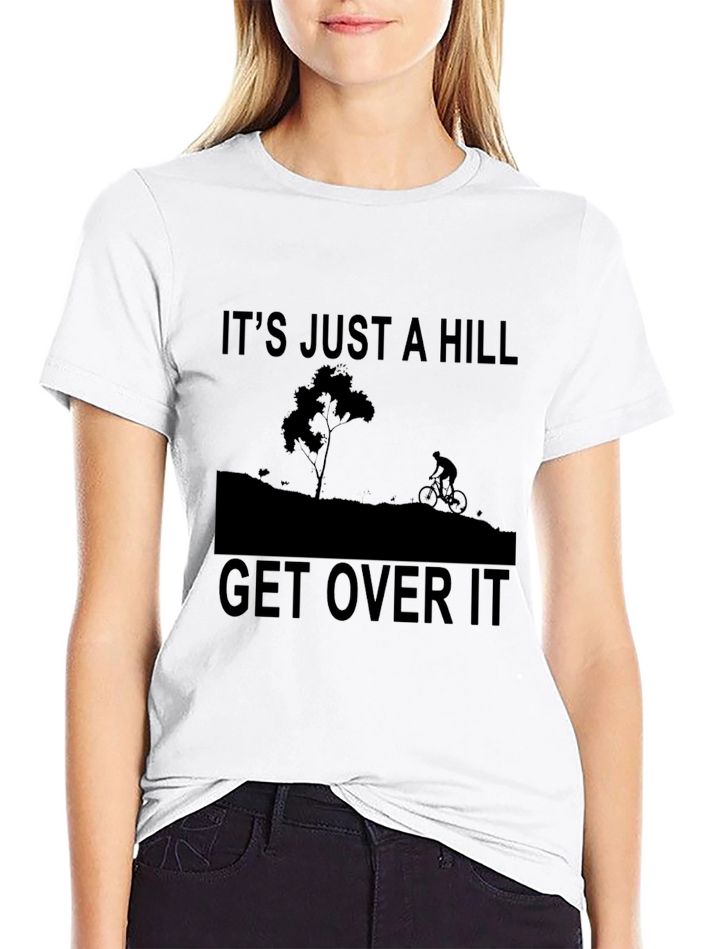 Its Just A Hill Graphic Tee - Black