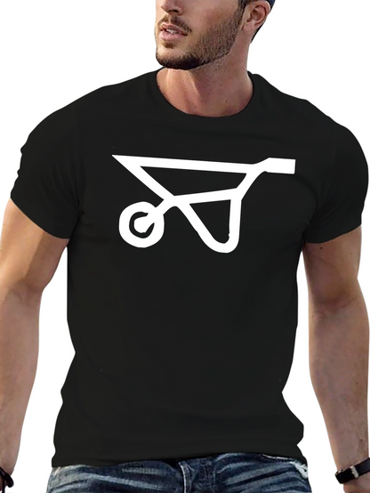 Wheelbarrow Graphic Tee - Black Cotton Comfort