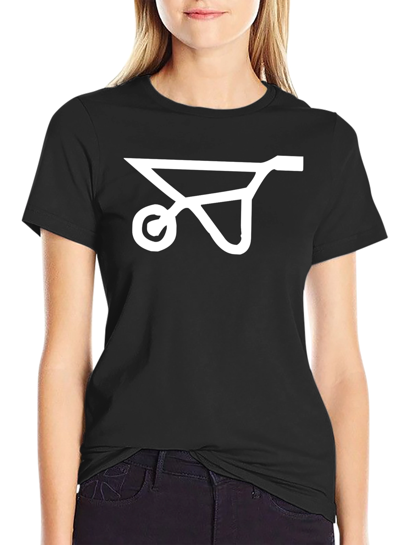 Wheelbarrow Graphic Tee - Black Cotton Comfort