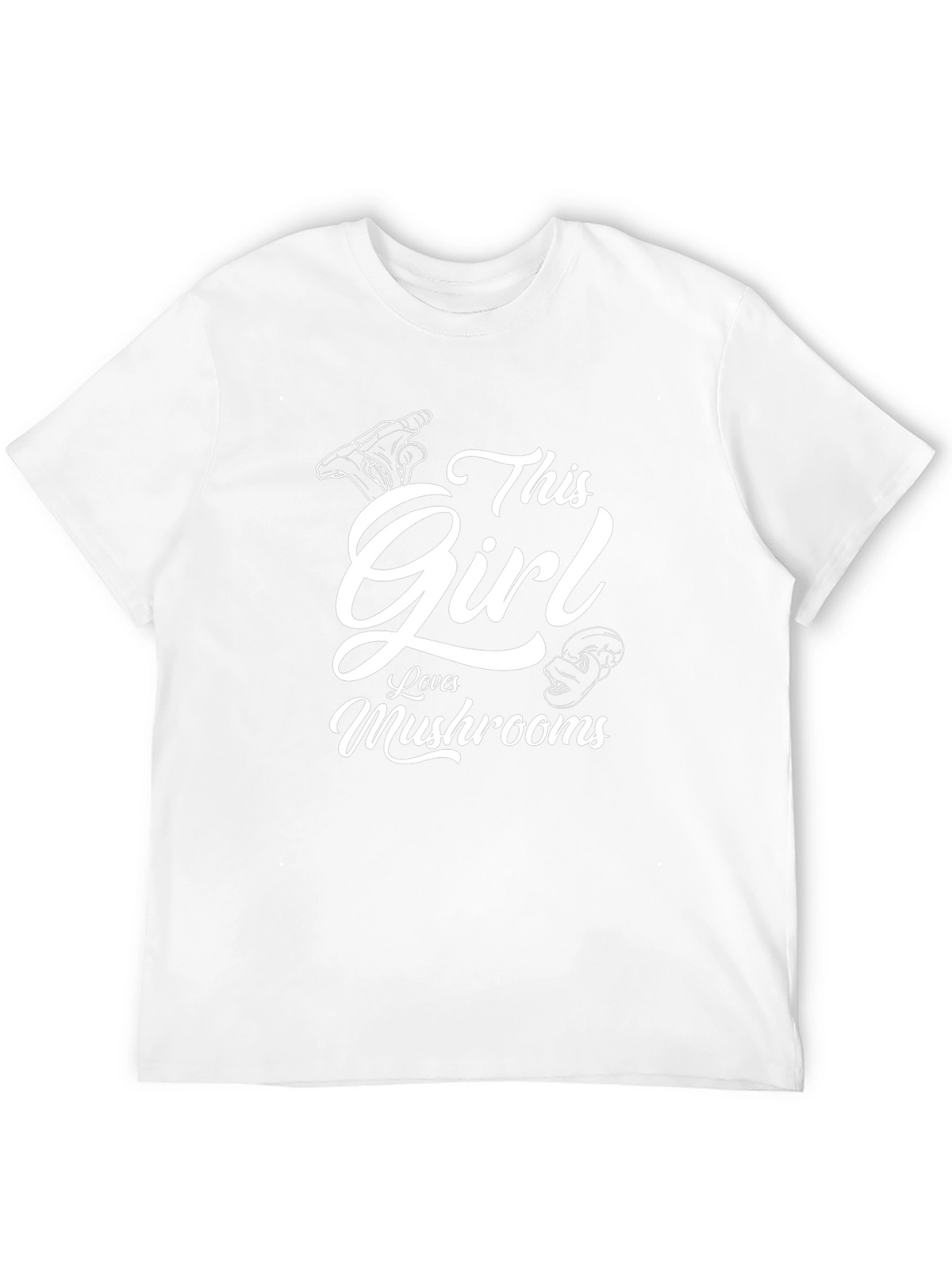 This Girl Loves Mushrooms Graphic T-Shirt