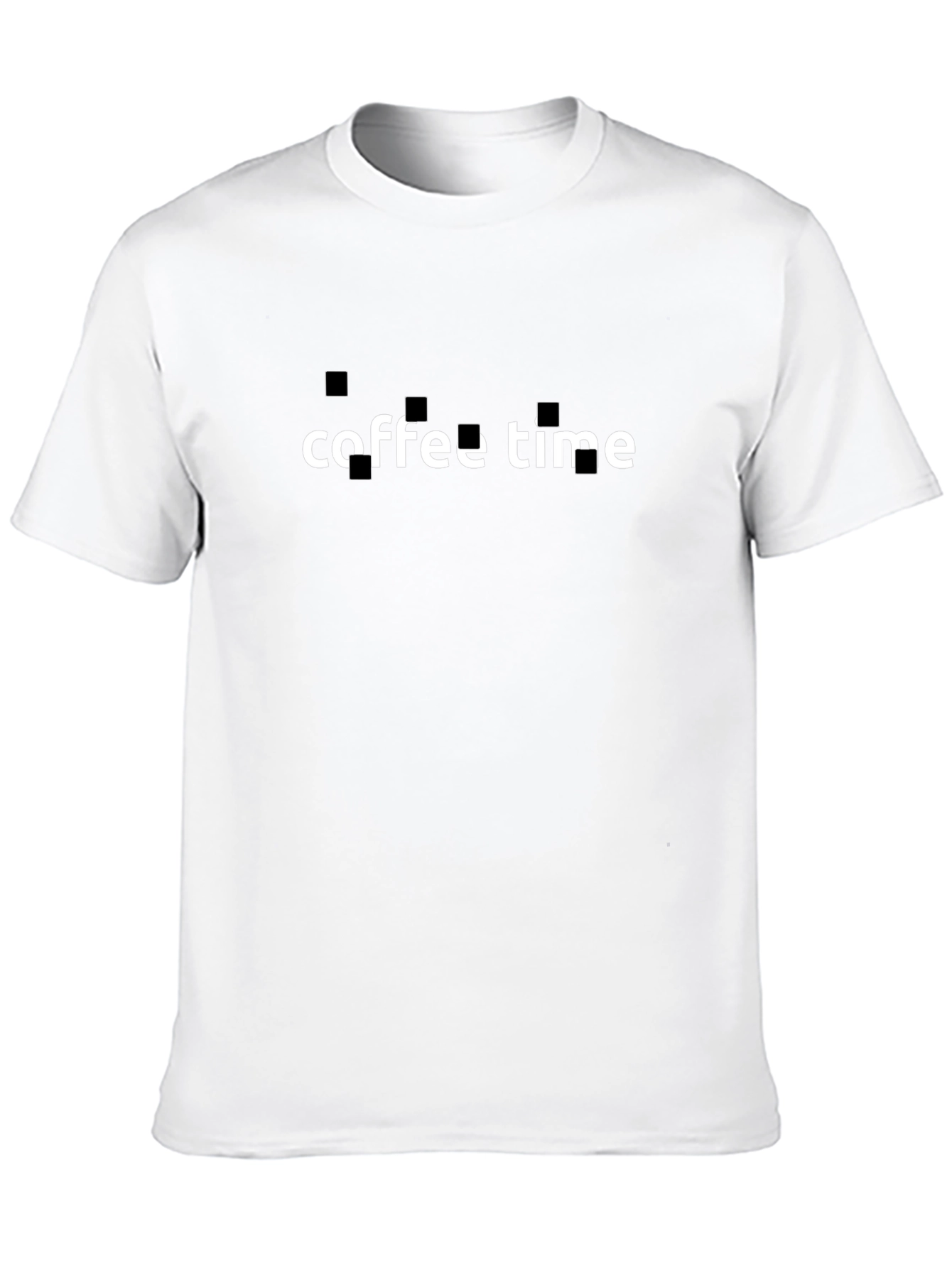 Coffee Time Black Graphic Tee - Casual Comfort