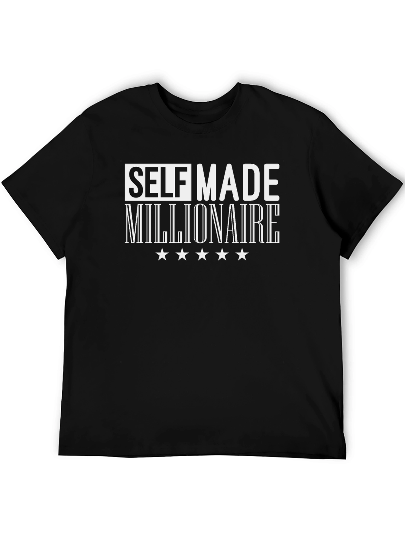 Self Made Millionaire Graphic Tee - Black T-Shirt