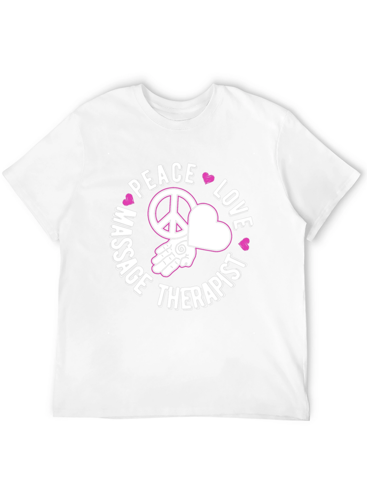 Peace Love Massage Therapist Graphic T-Shirt