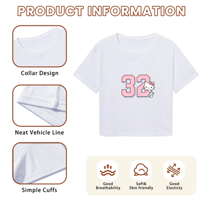 Dreamy Gift?Theme Hello Kitty Kawaii Crop Tee