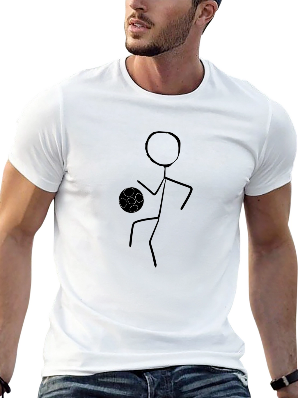 Stick Figure Soccer T-Shirt