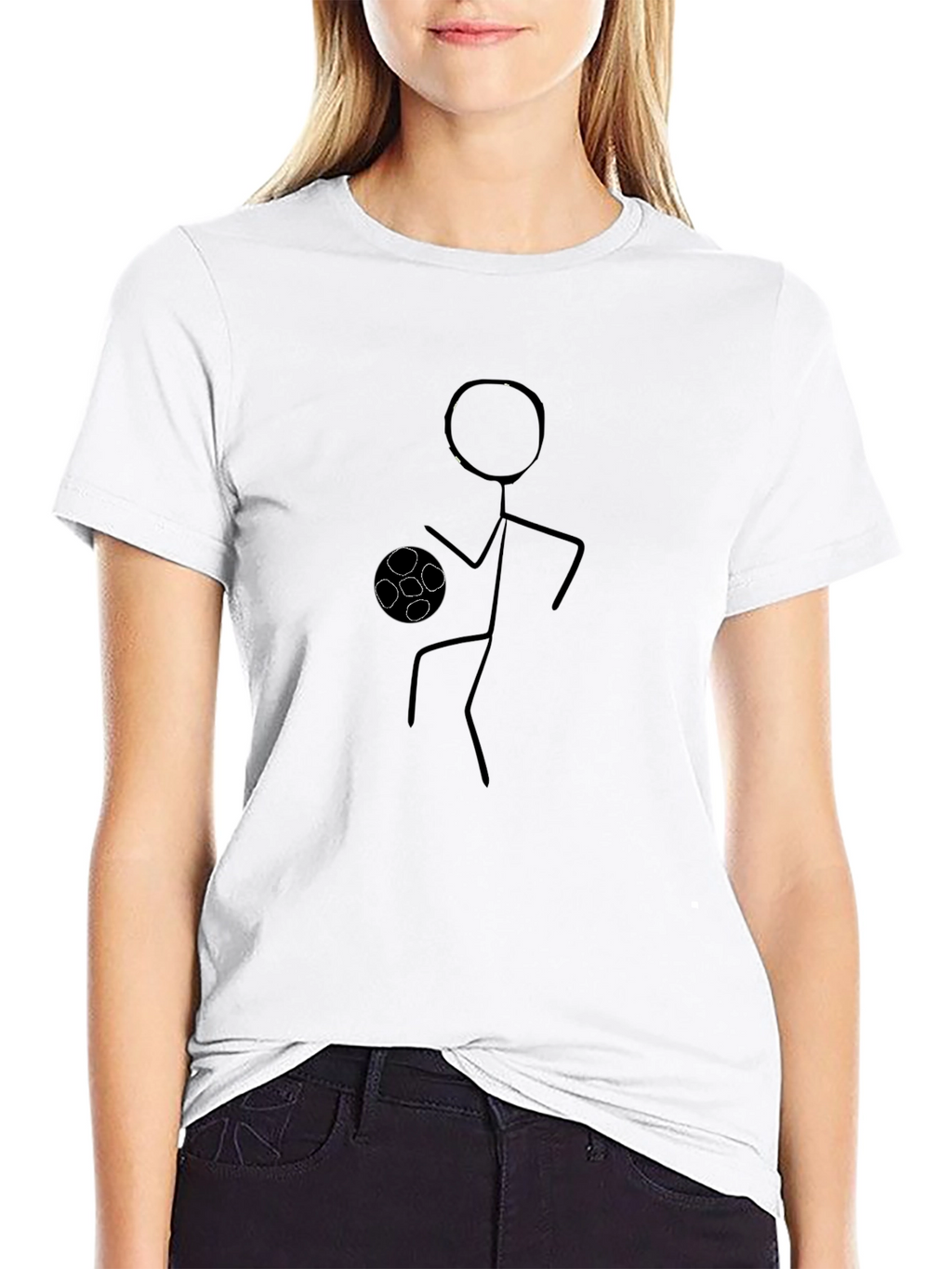 Stick Figure Soccer T-Shirt