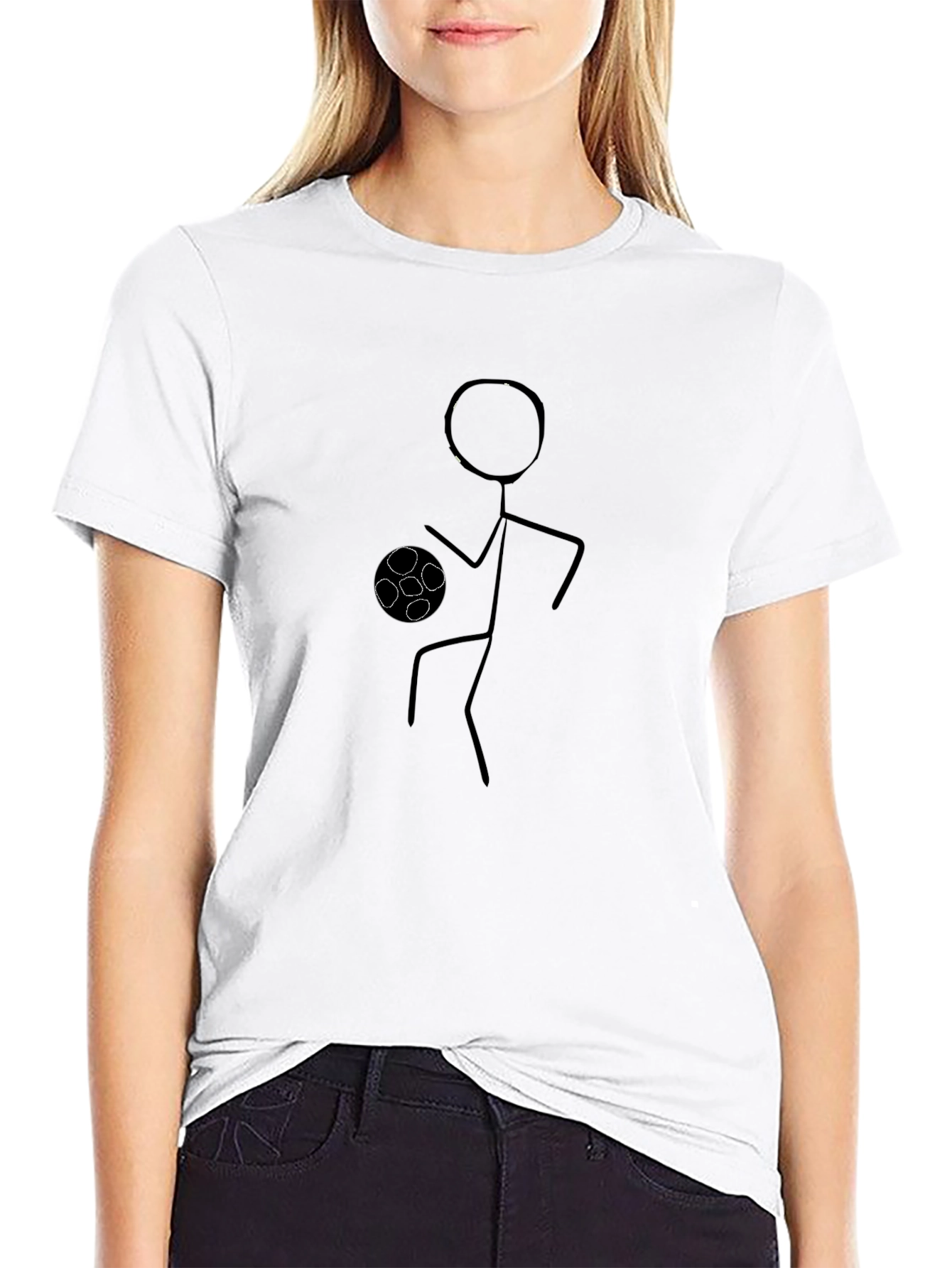 Stick Figure Soccer T-Shirt