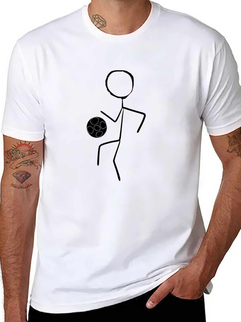 Stick Figure Soccer T-Shirt