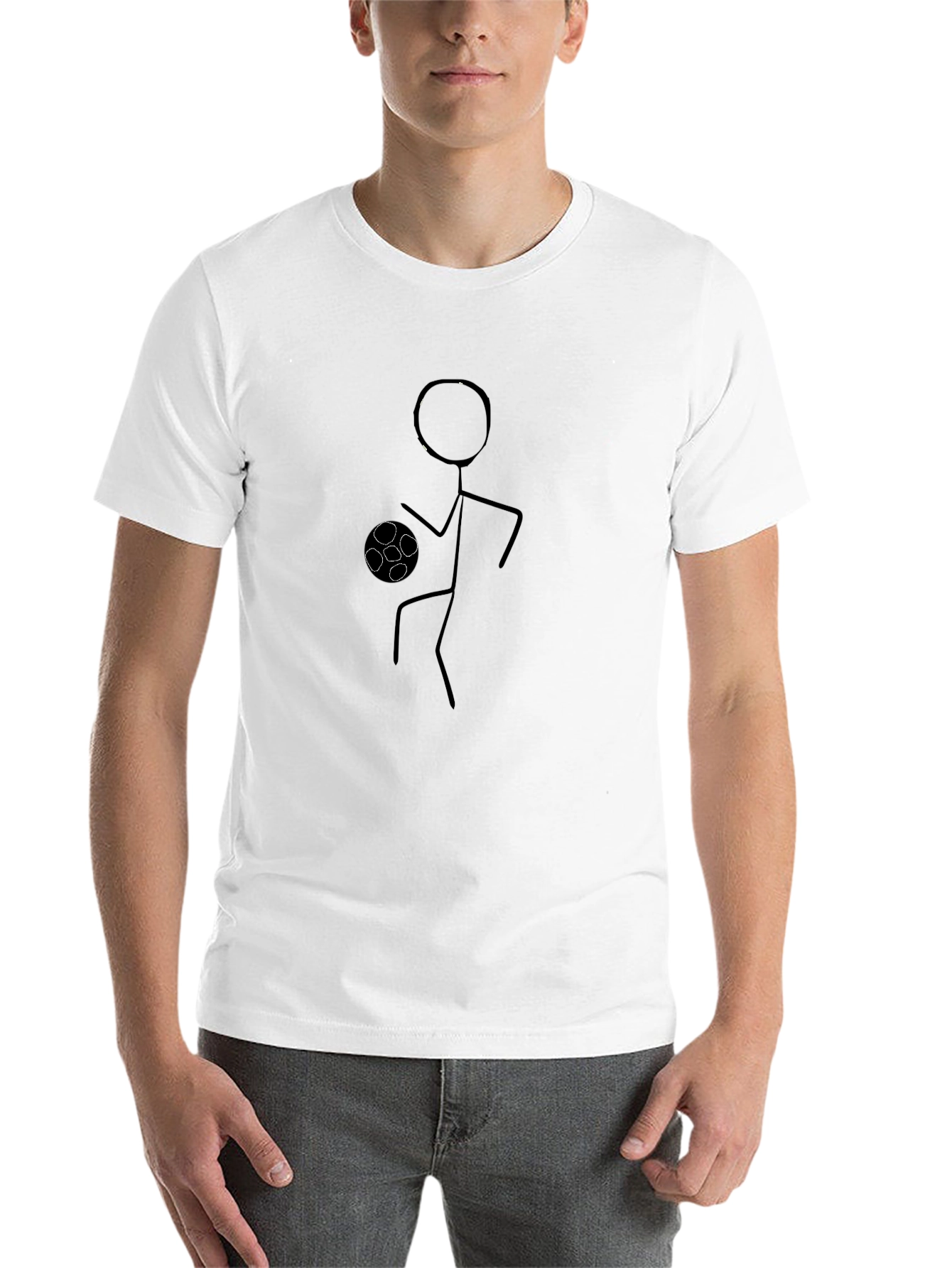 Stick Figure Soccer T-Shirt