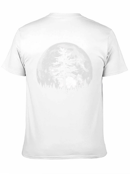 Moonlit Tree Graphic Tee - Black