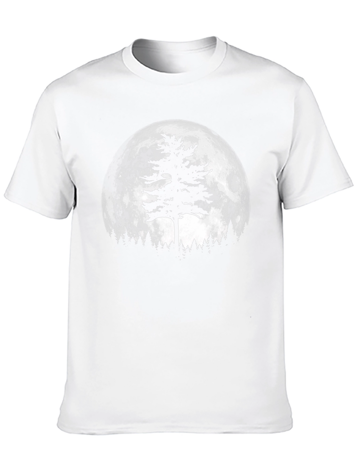 Moonlit Tree Graphic Tee - Black