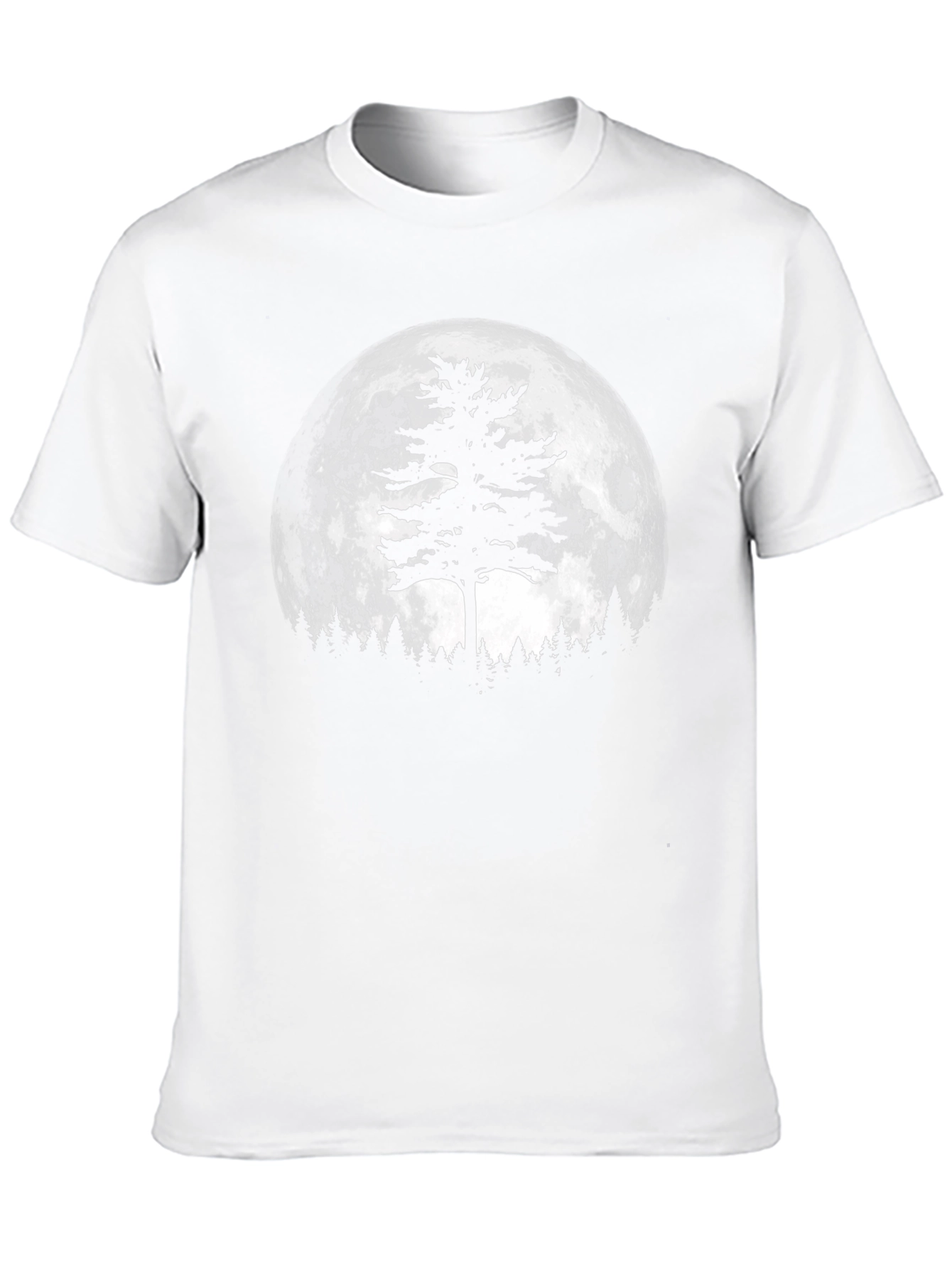 Moonlit Tree Graphic Tee - Black