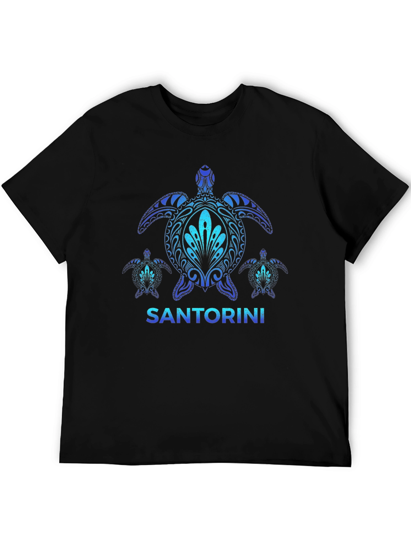 Santorini Turtle Graphic T-Shirt