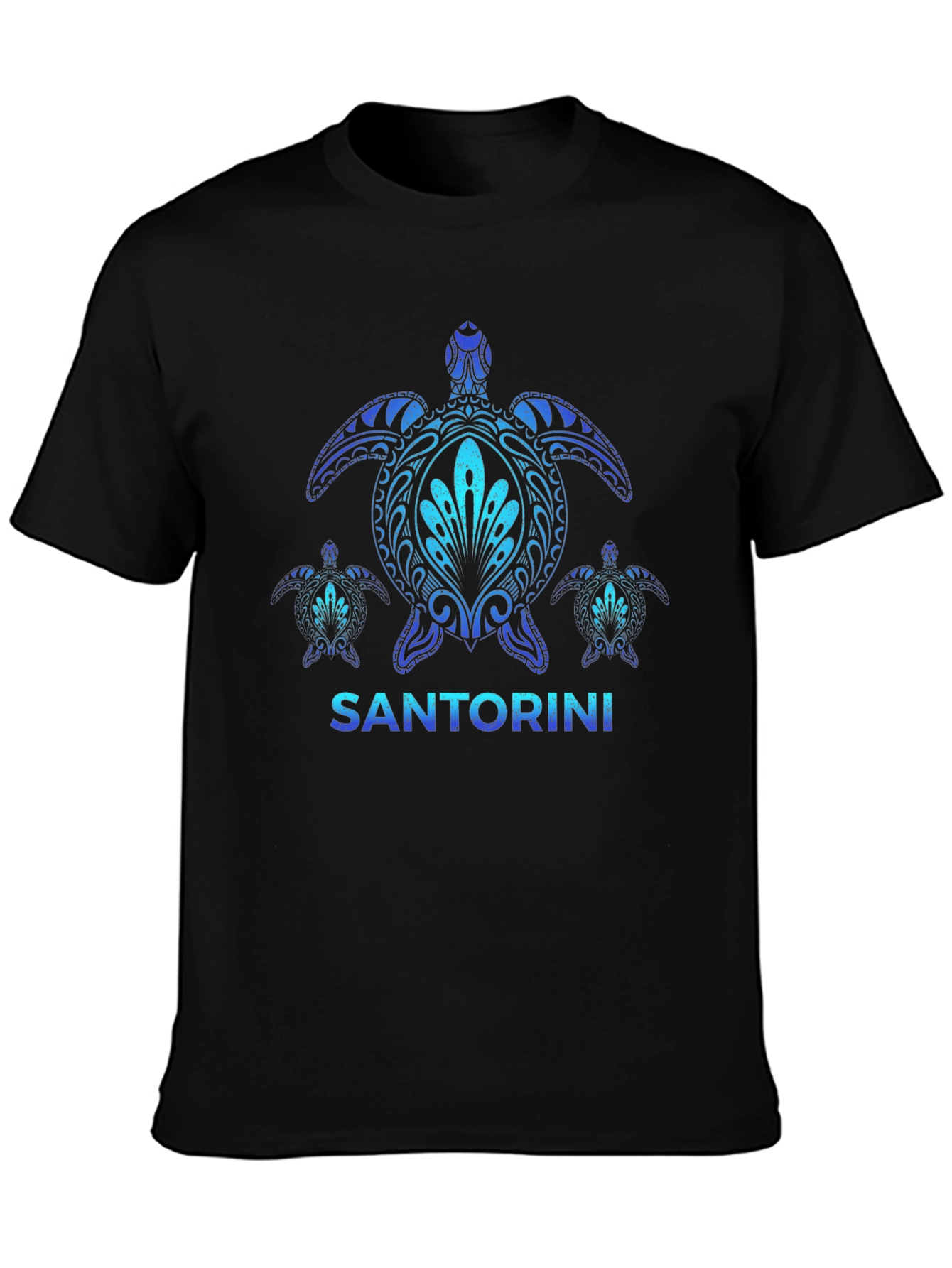 Santorini Turtle Graphic T-Shirt