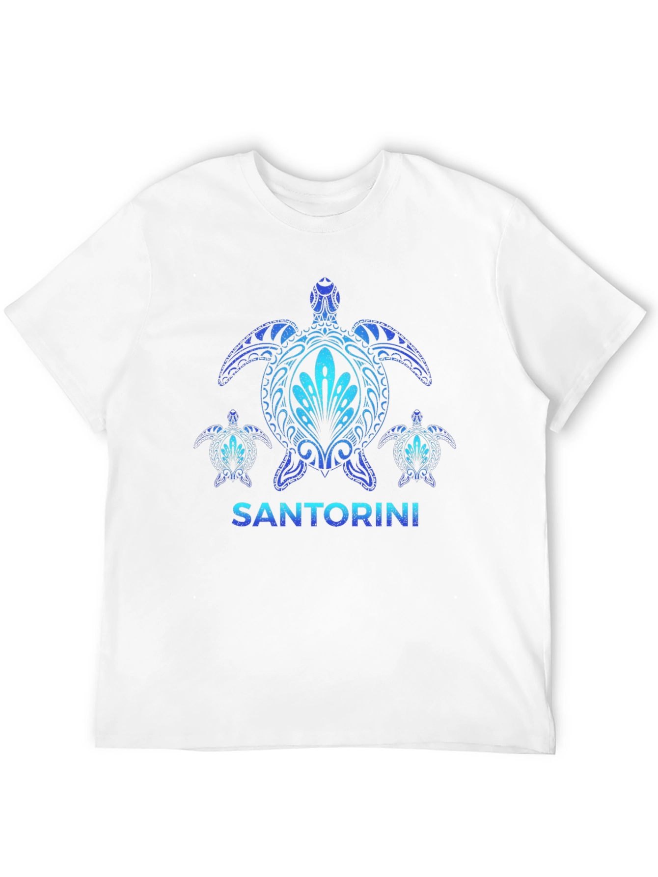Santorini Turtle Graphic T-Shirt