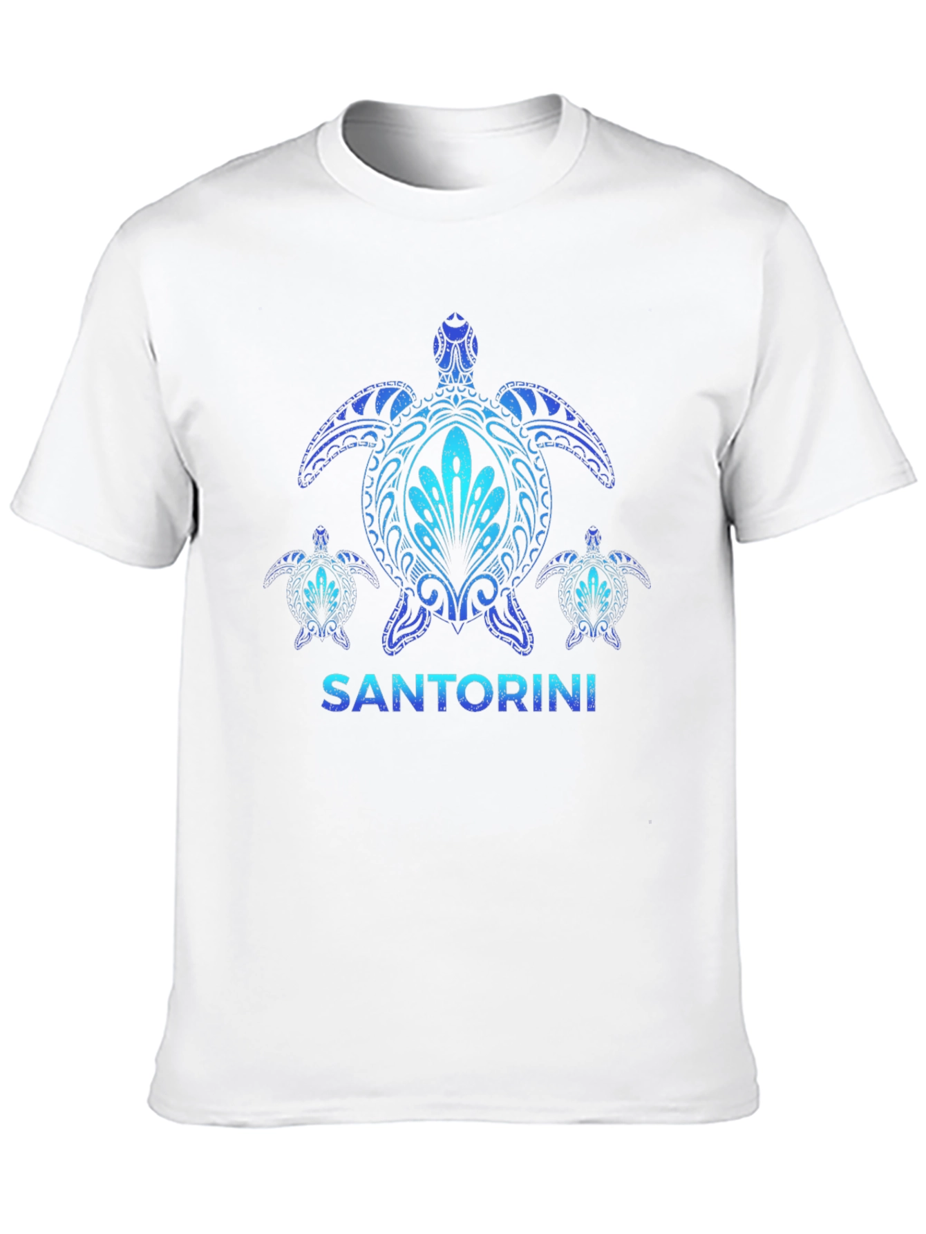 Santorini Turtle Graphic T-Shirt