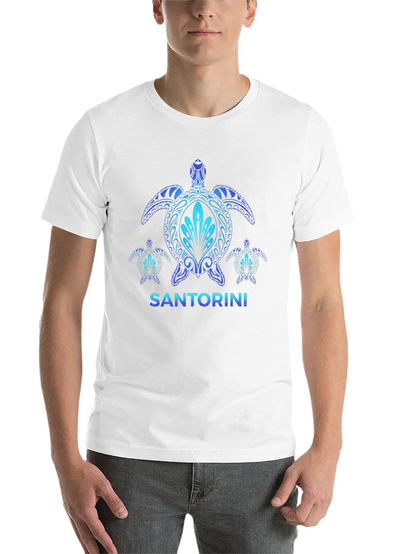 Santorini Turtle Graphic T-Shirt