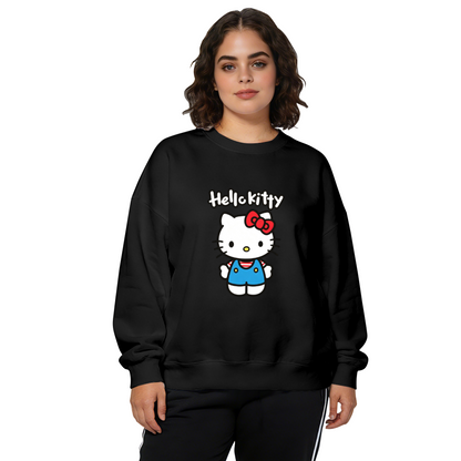Classic Overalls Hello Kitty Fan?Favorite Crewneck Sweatshirt