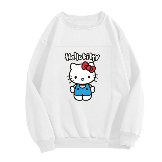 Classic Overalls Hello Kitty Fan?Favorite Crewneck Sweatshirt
