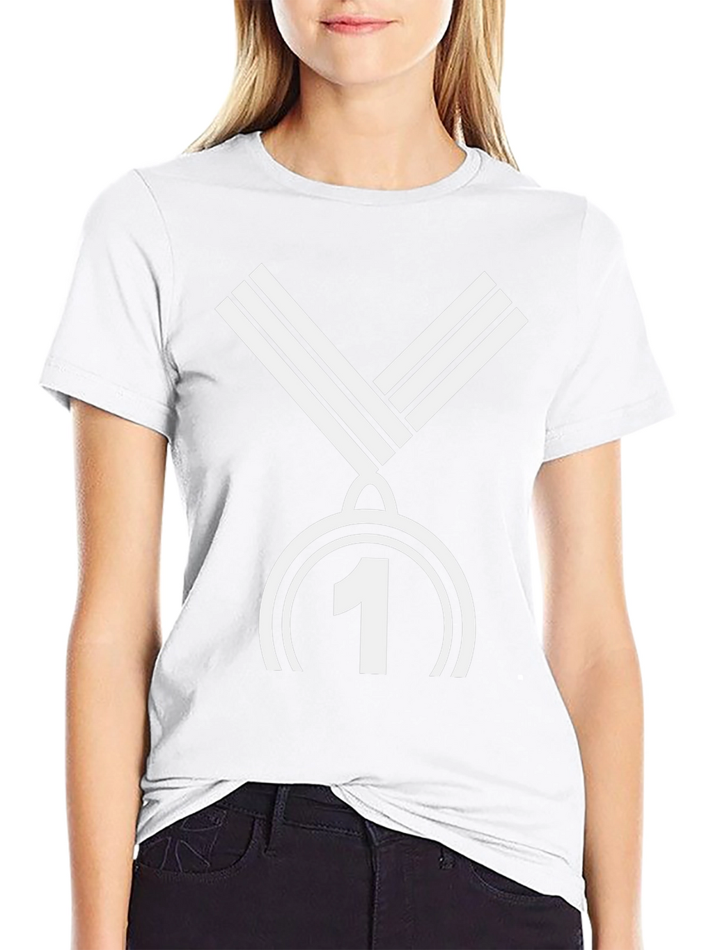 Winner Tee - Number One Medal Black T-Shirt