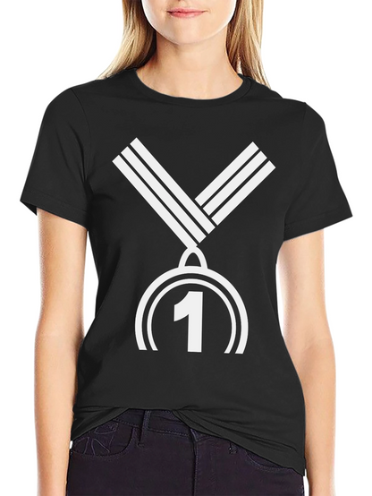 Winner Tee - Number One Medal Black T-Shirt