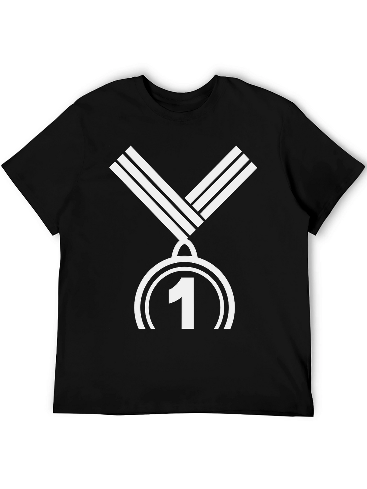 Winner Tee - Number One Medal Black T-Shirt
