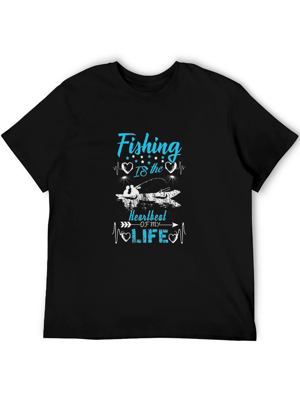 Fishing Heartbeat T-Shirt - Anglers Passion