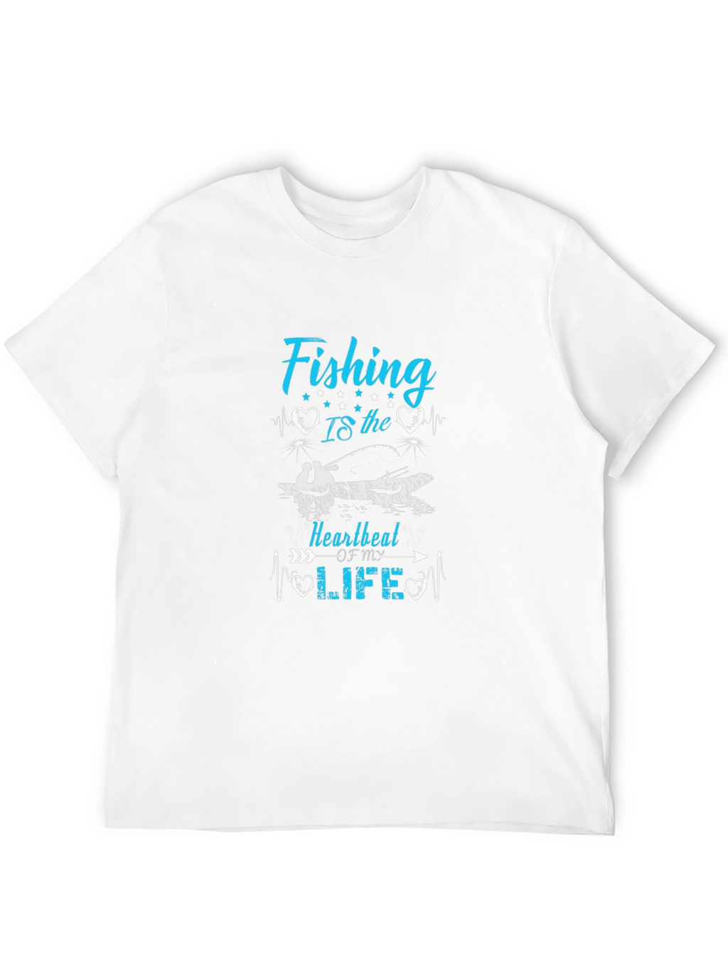 Fishing Heartbeat T-Shirt - Anglers Passion