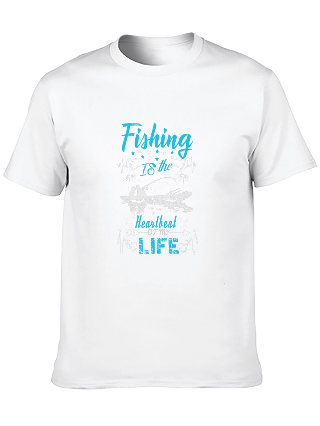 Fishing Heartbeat T-Shirt - Anglers Passion