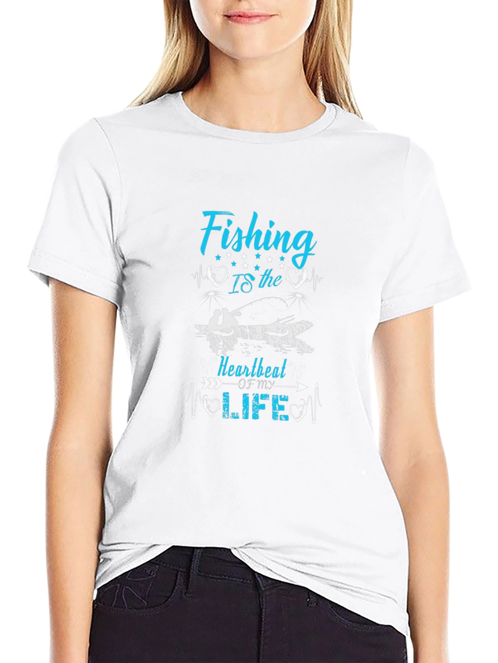 Fishing Heartbeat T-Shirt - Anglers Passion