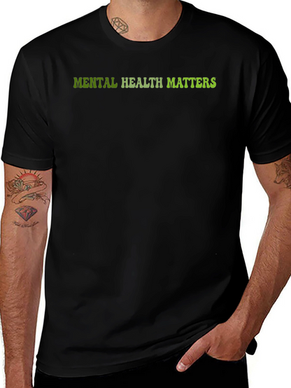 Mental Health Matters Black Graphic Tee