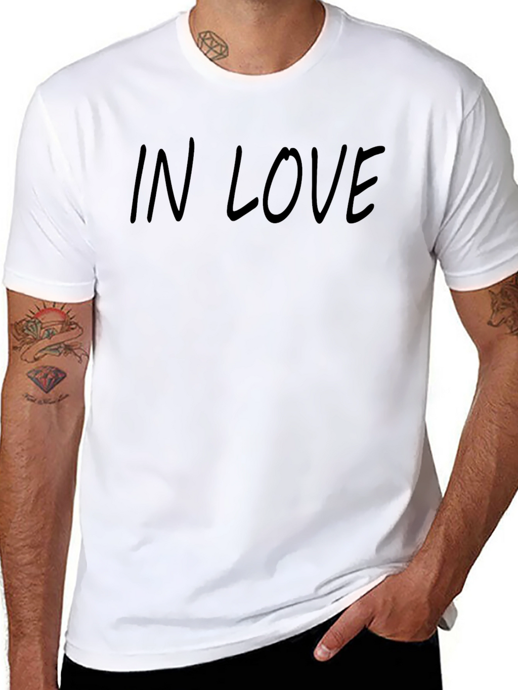 In Love Black Tee