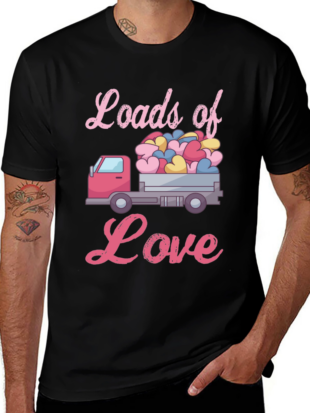 Loads of Love Valentines Truck T-Shirt