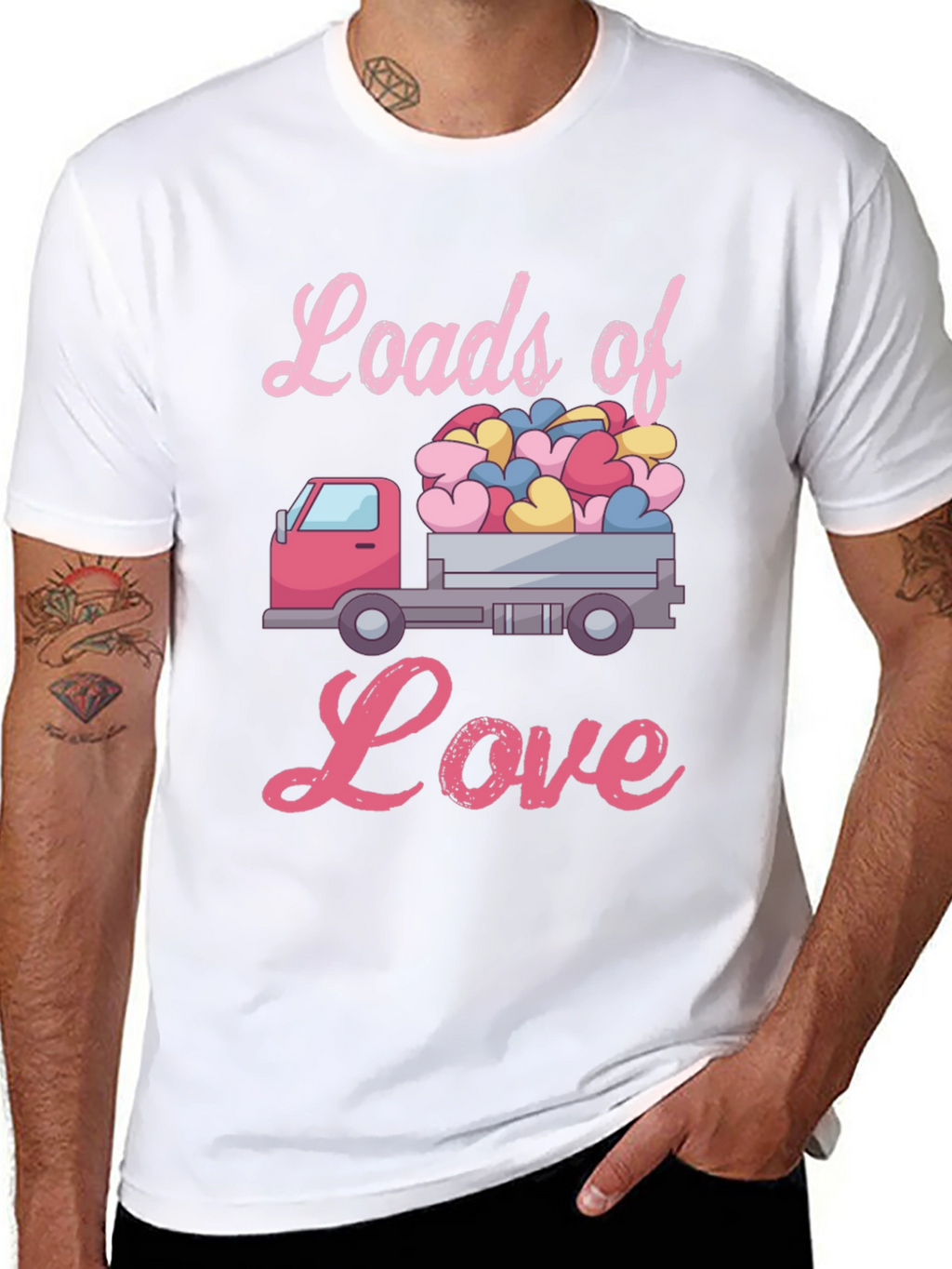 Loads of Love Valentines Truck T-Shirt