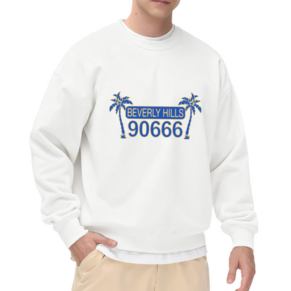 Beverly Hills 90666 Palm Tree Crewneck Sweatshirt | California Vibe Streetwear