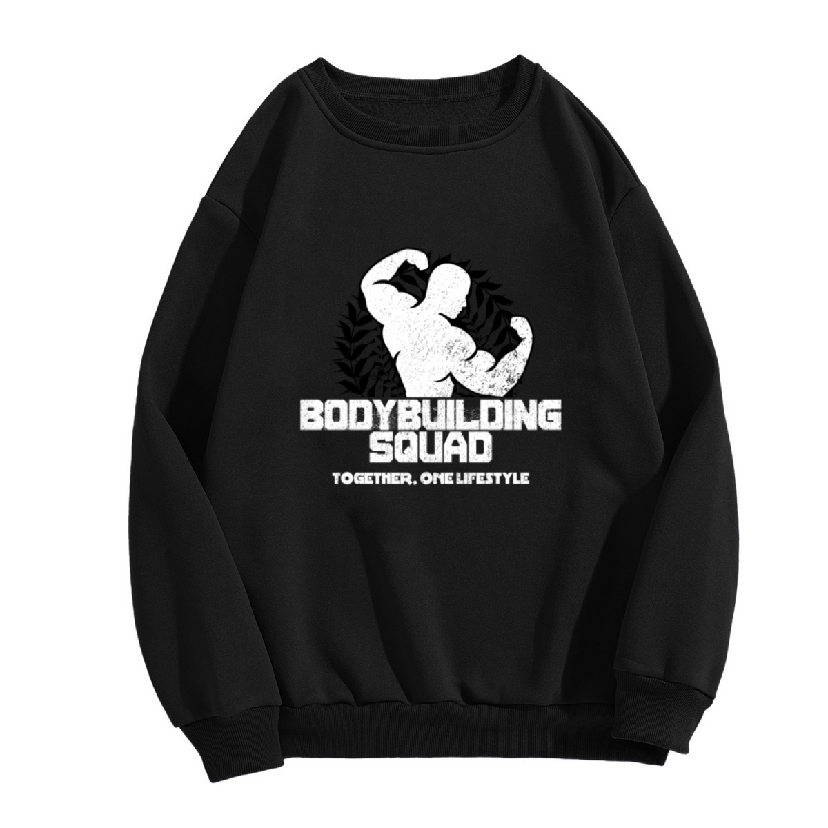 Bodybuilding Squad Together One Lifestyle Gym Crewneck Sweatshirt | Vintage Muscle Flex Pullover, Fitness Gift