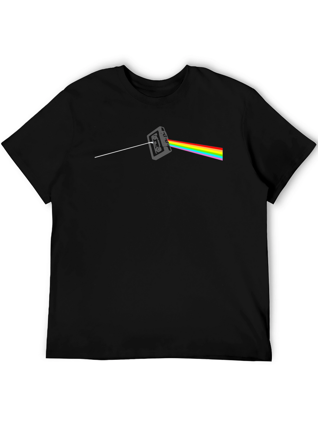 Dark Side Cassette T-Shirt - Classic Rock Rainbow Tee