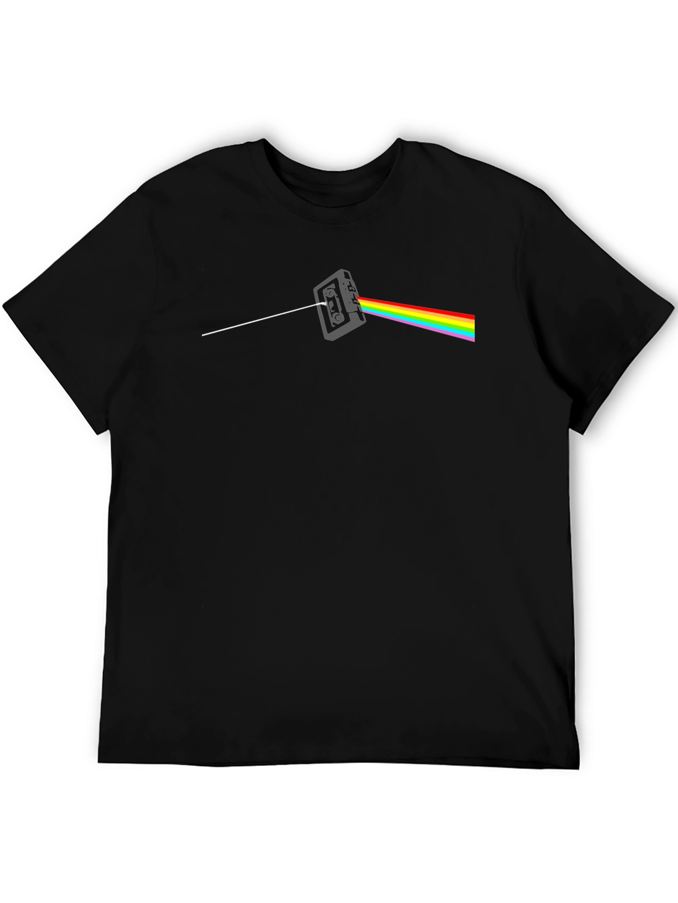 Dark Side Cassette T-Shirt - Classic Rock Rainbow Tee