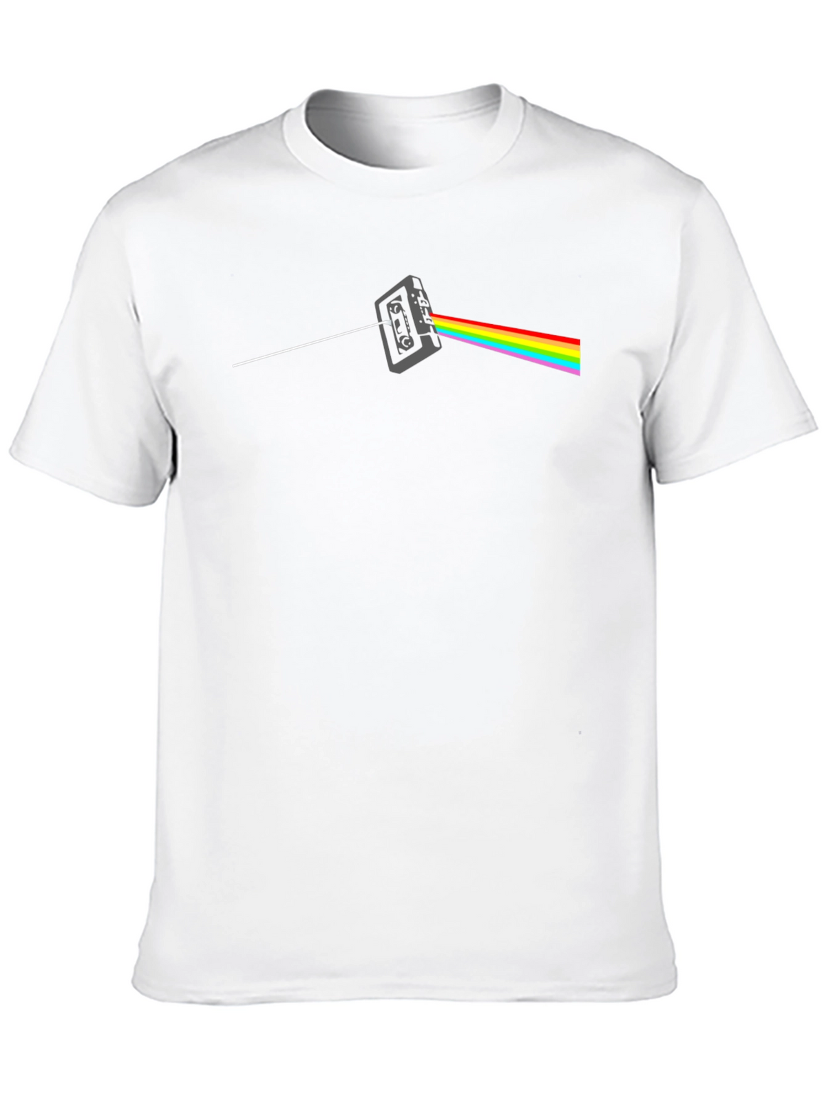 Dark Side Cassette T-Shirt - Classic Rock Rainbow Tee
