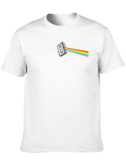 Dark Side Cassette T-Shirt - Classic Rock Rainbow Tee