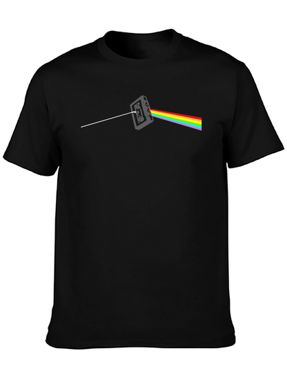 Dark Side Cassette T-Shirt - Classic Rock Rainbow Tee